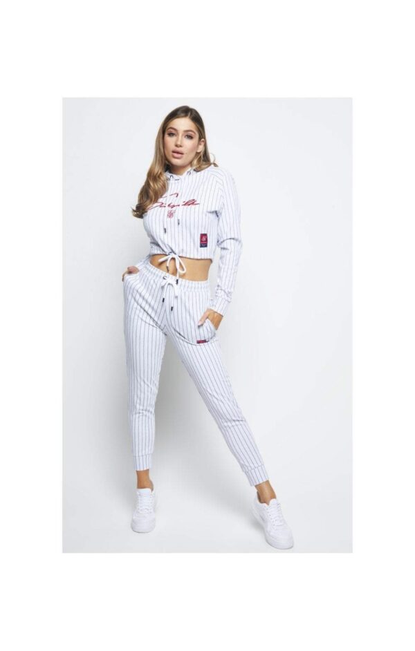 SIKSILK Sudadera " Retro Sport " color blanco