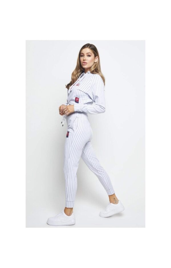 SIKSILK Sudadera " Retro Sport " color blanco