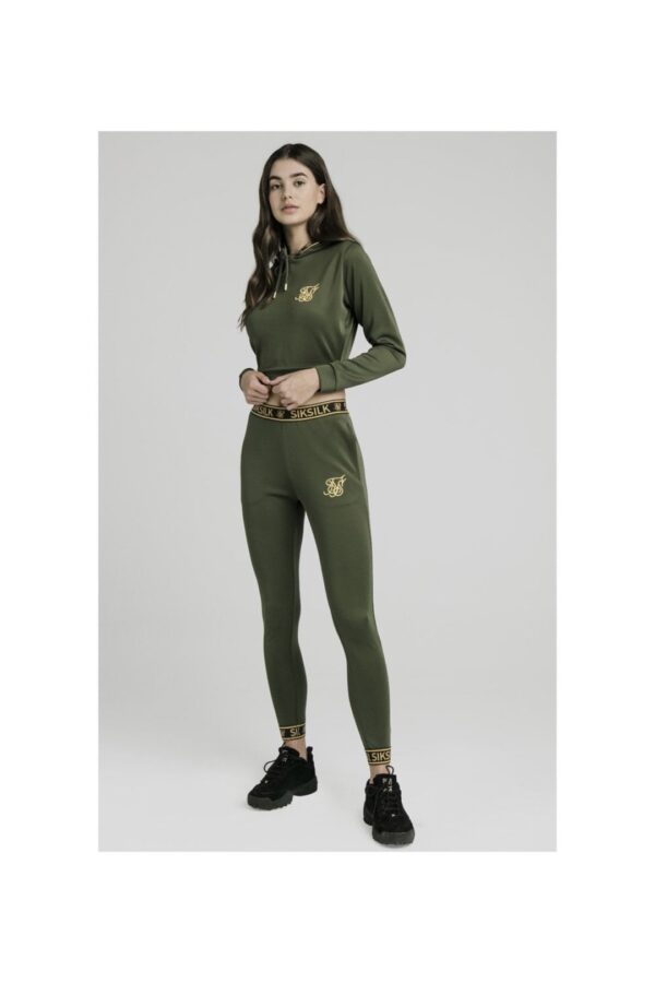 SIKSILK Sudadera " Taped Poly " color verde