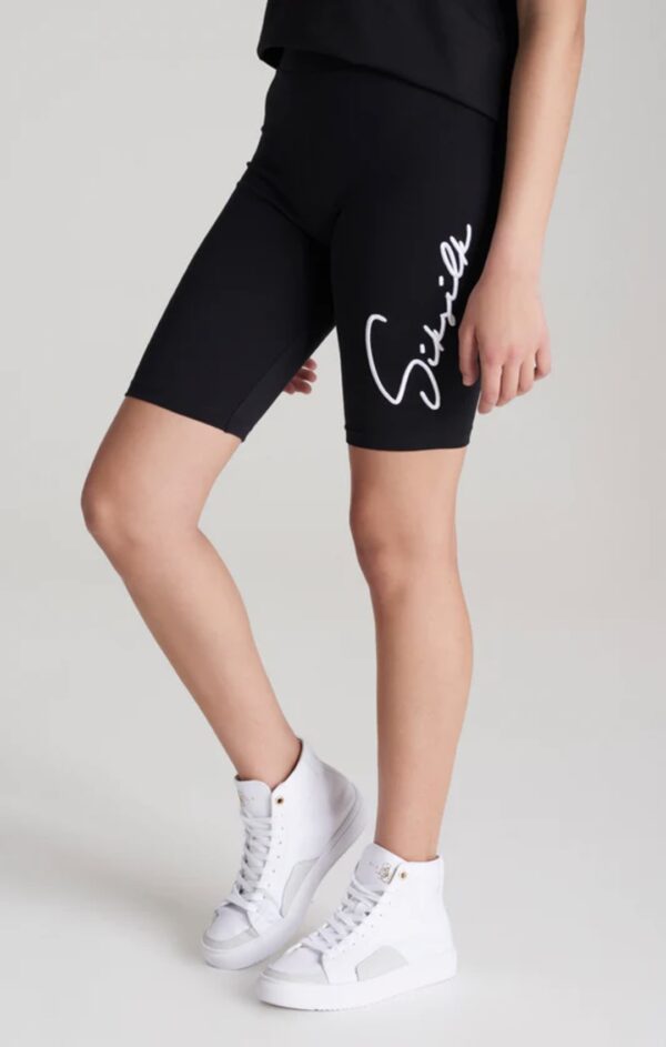 SIKSILK Ciclista " High Waist " color negro