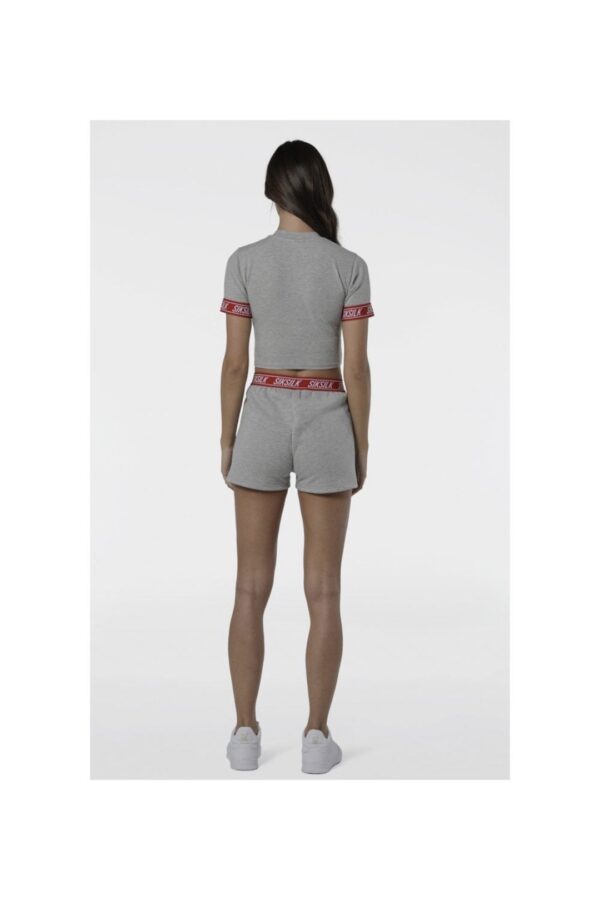 SIKSILK Shorts afelpados color gris