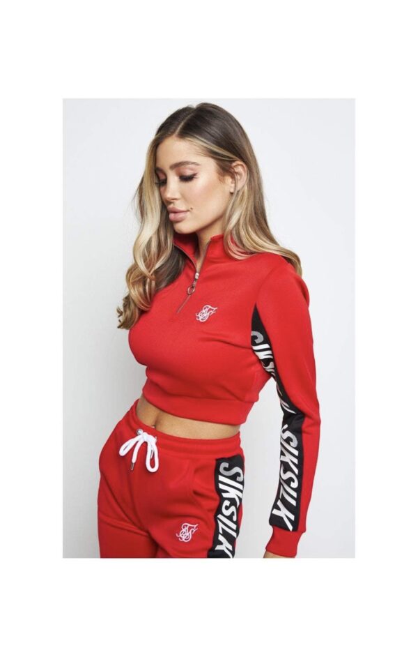 SIKSILK Sudadera  "Chaser" color Rojo