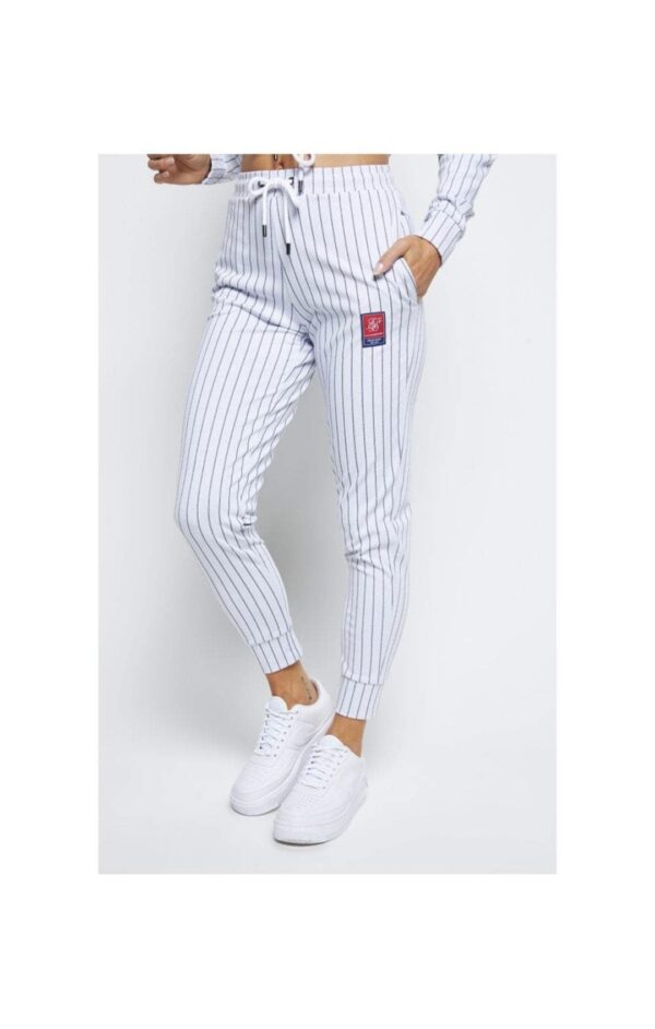 SIKSILK Pantalon " Retro Sport " color blanco