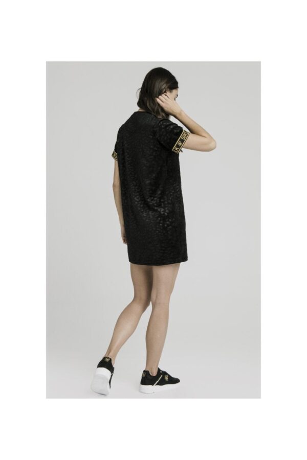 SIKSILK Vestido terciopelo color negro