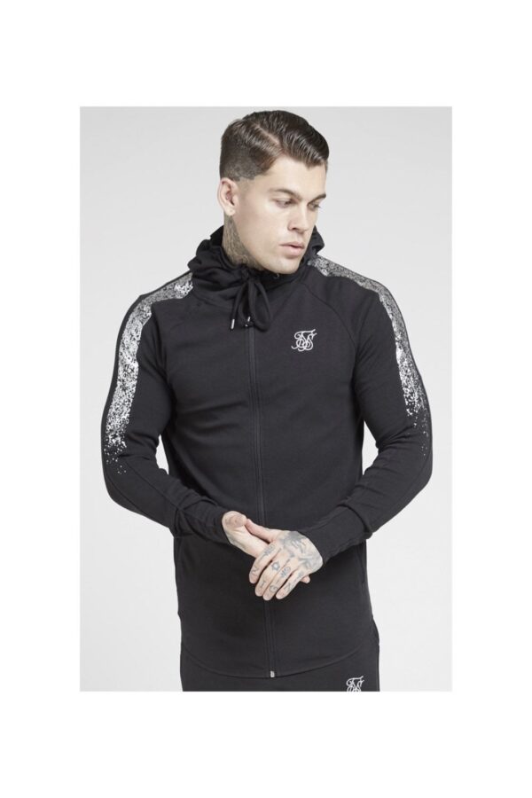 SIKSILK Chaqueta con capucha " Fade " color negro