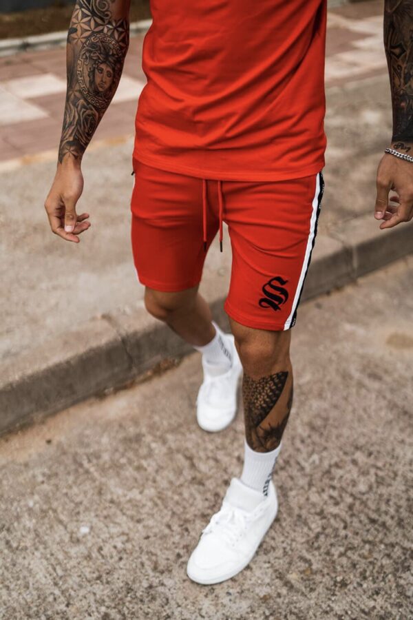 SINNERS Bermudas " Raglan Tape " color rojo