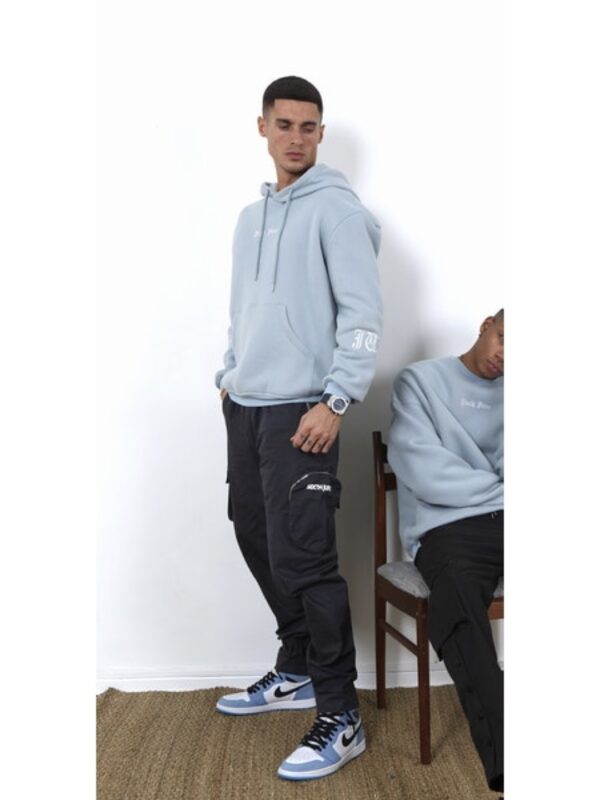 SIXTH JUNE Pantalon " Cargo Asymetrical " color marino