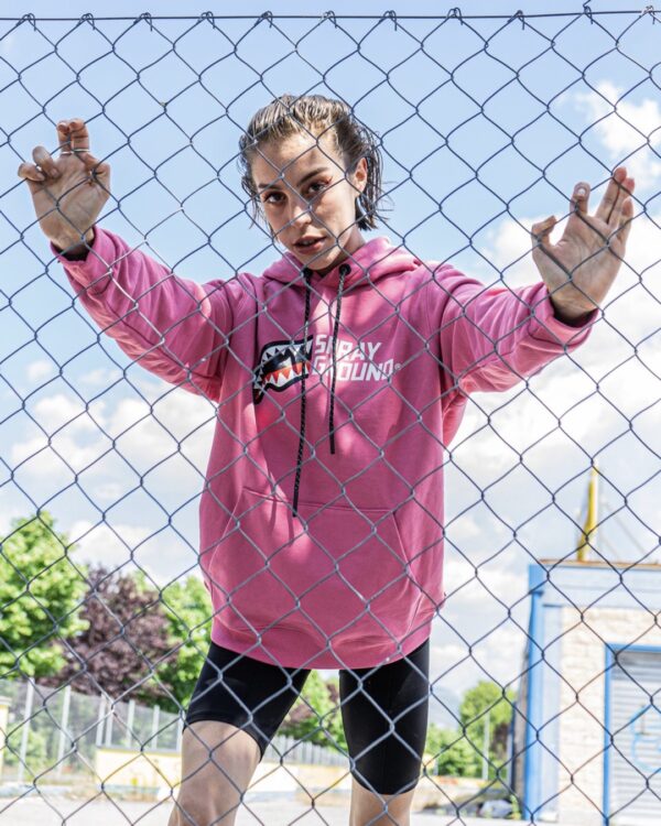 SPRAYGROUND Sudadera " Half Logo " color rosa