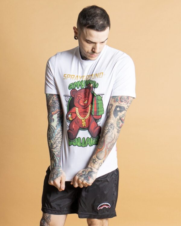 SPRAYGROUND Camiseta " Bear Gang " color blanco