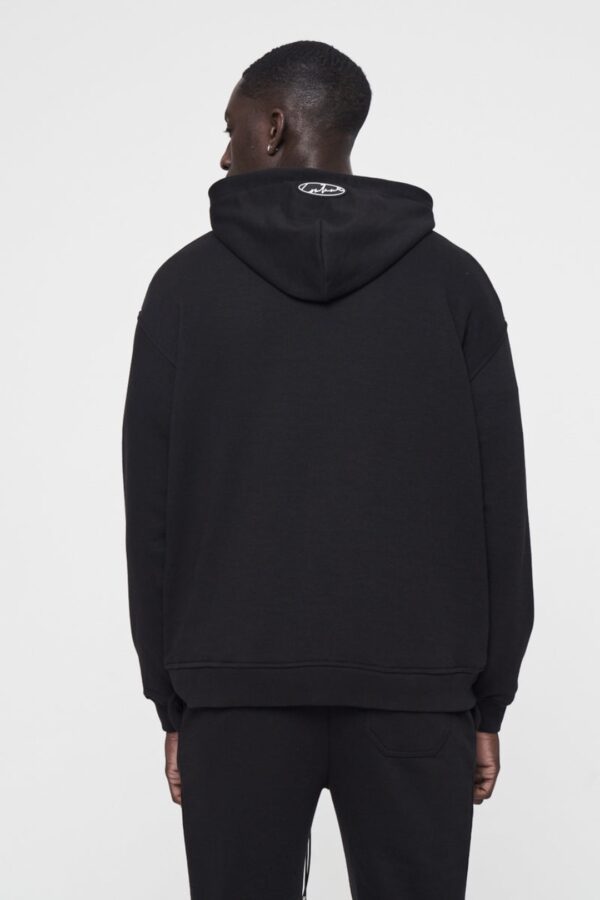 THE COUTURE CLUB Sudadera " Leather Aplique " color negro