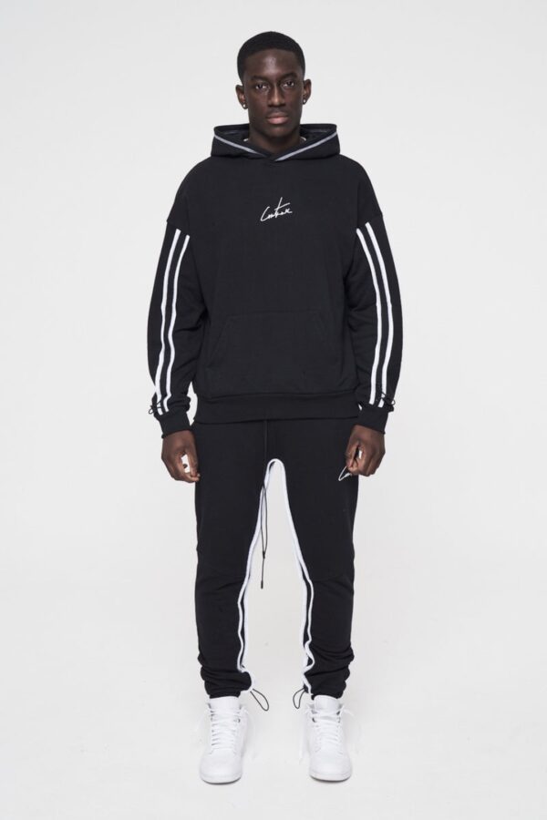 THE COUTURE CLUB Pantalon " Circle Logo " color negro