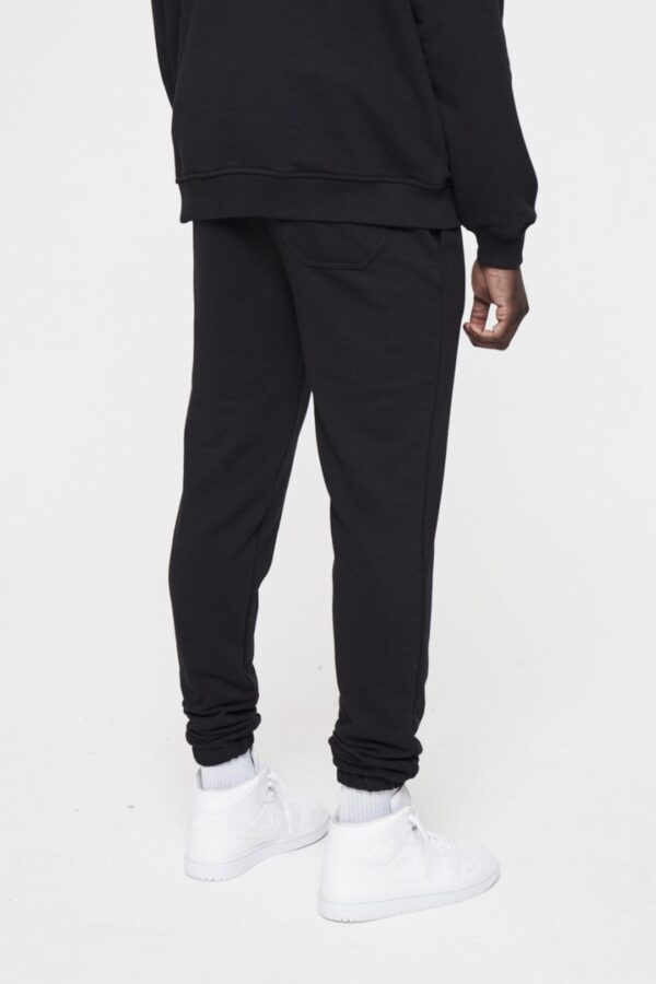 THE COUTURE CLUB Pantalon " Leather Aplique " color negro