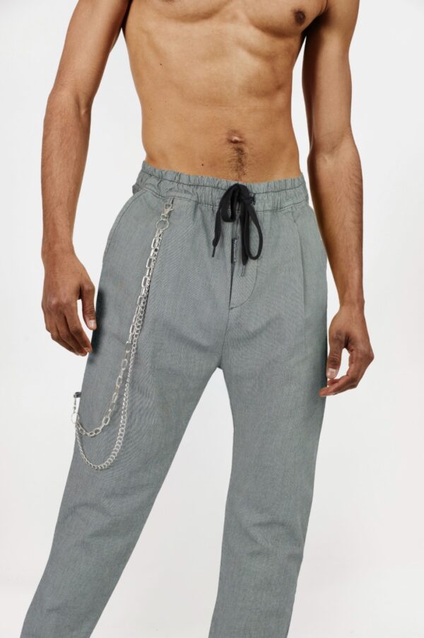 THE UNTOUCHABLES Pantalon " Twist Bag " color gris