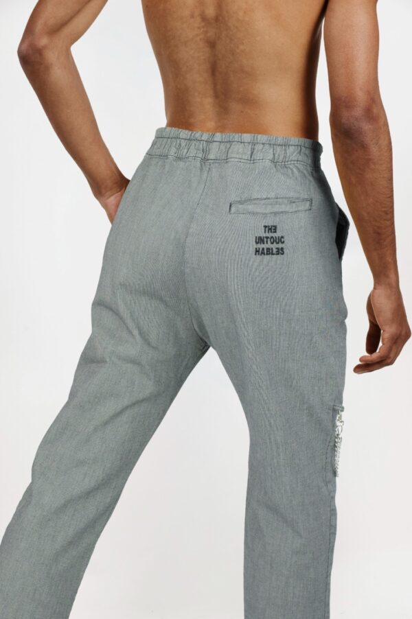 THE UNTOUCHABLES Pantalon " Twist Bag " color gris