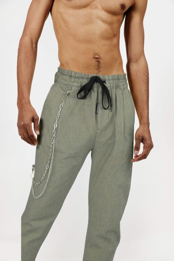 THE UNTOUCHABLES Pantalon " Twist Bag " color beige