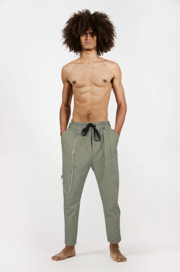 THE UNTOUCHABLES Pantalon " Twist Bag " color beige