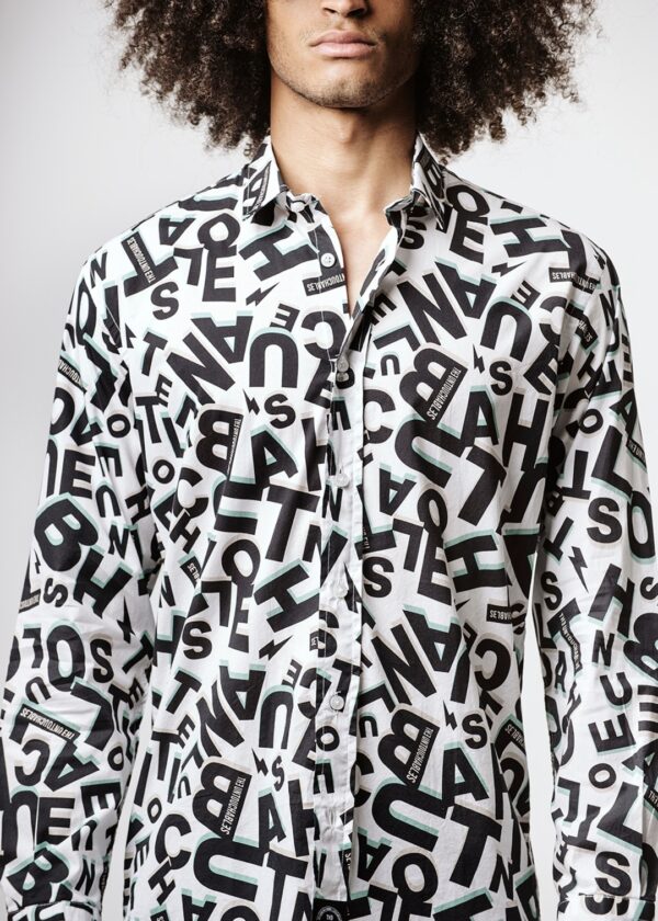 Camisa THEUNTOUCHABLES " Alphabet " color blanco