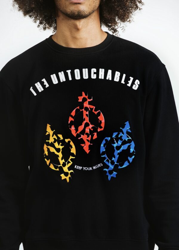 THE UNTOUCHABLES Sudadera " Three Peace " color negro