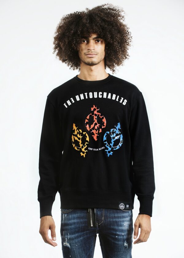 THE UNTOUCHABLES Sudadera " Three Peace " color negro