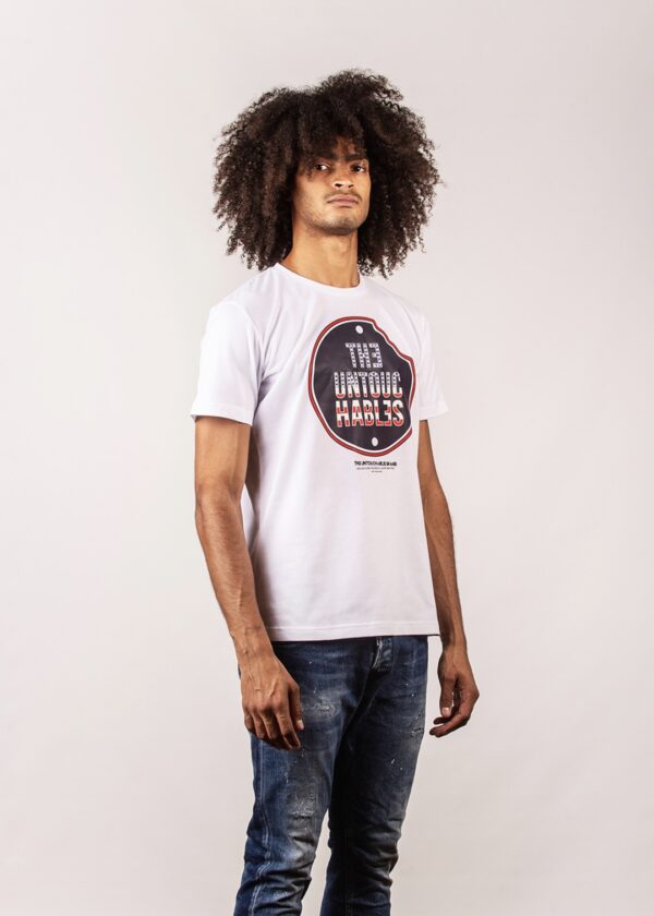 THE UNTOUCHABLES Camiseta " AMERICAN LOGO " color blanco