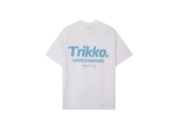 TRIKKO Camiseta "CG WHITE AND BLUE TEE"color blanco